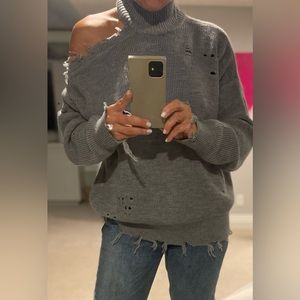 Lovers and Friends Arlington Sweater - Grey - Size Small